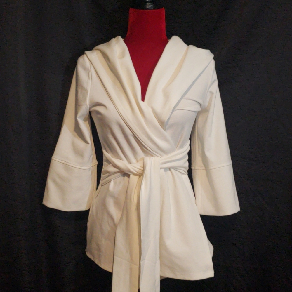 Wrap Blazer With Hood